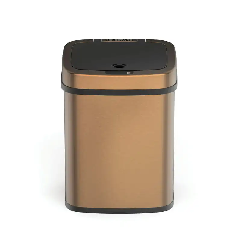 

Gallon Trash Can, Touchless Bathroom Trash Can, Gold Stainless Steel Desk trash can Mini cubo basura Lixeira sensor automático