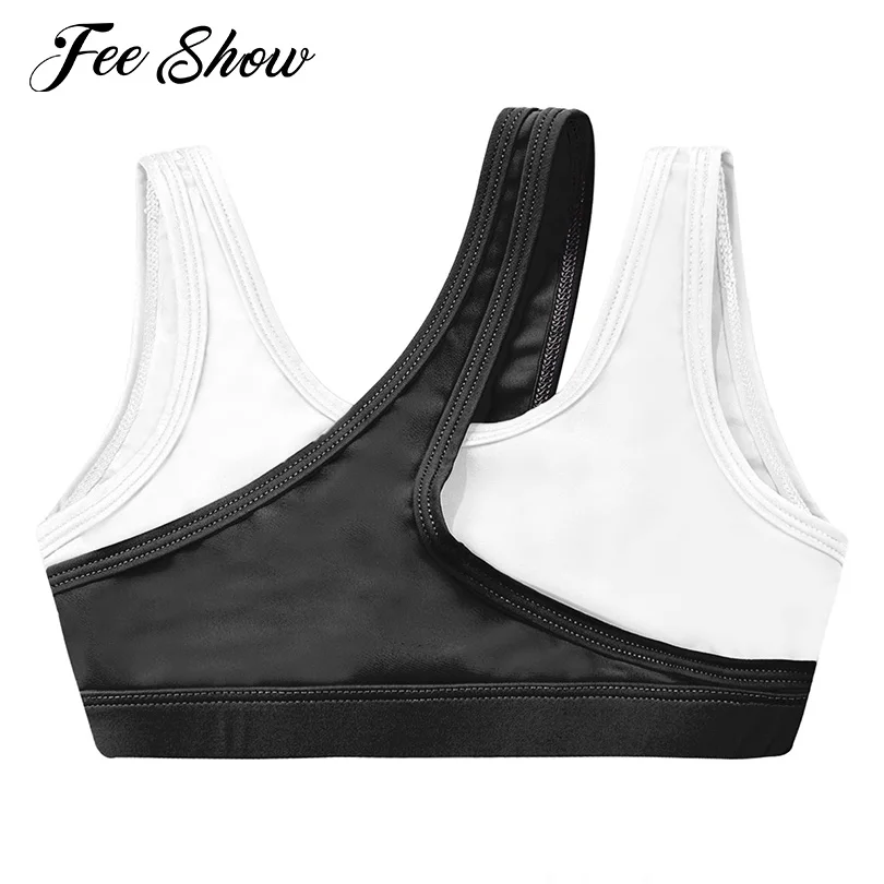 

Girls Kids Ballet Dance Tops Modern Jazz Dancewear Sleeveless Stretchy Sport Bra Top Quickly Dry Running Gym Yoga Vest Sport Top