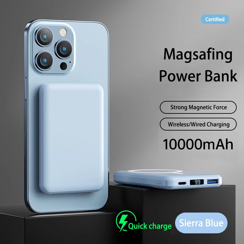 PD 22,5 W 10000mAh Power Bank Magnetische Drahtlose Schnelle Ladegerät Iphone Magsafe Externe Batterie Pack Für IPhone 12 13 pro Max Xiaomi