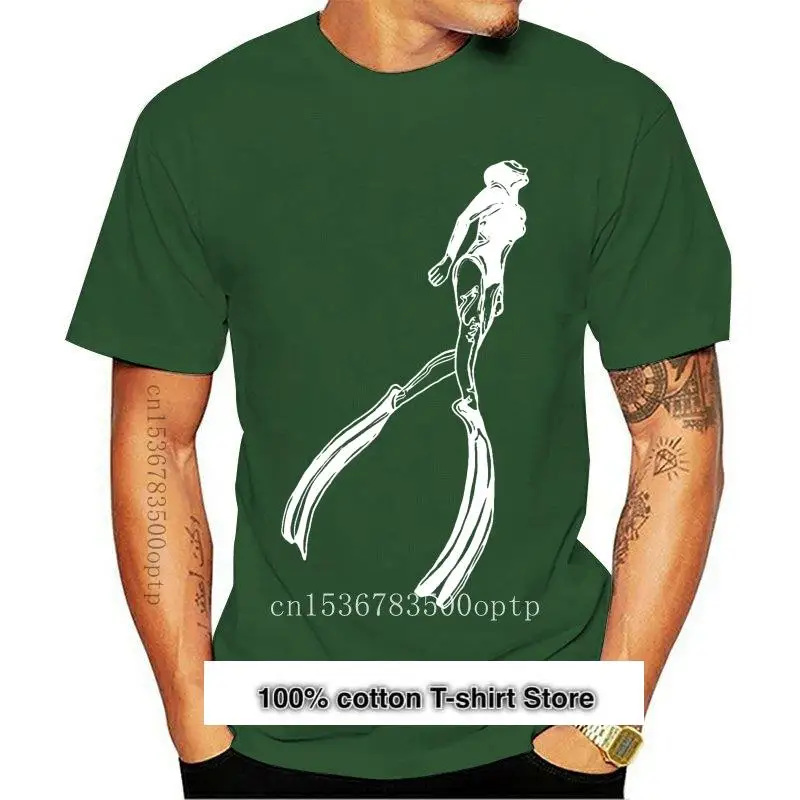 

Camiseta con diseño de Freediver para hombre y mujer, camisa de manga corta con cuello redondo, famosa, auténtica, para verano