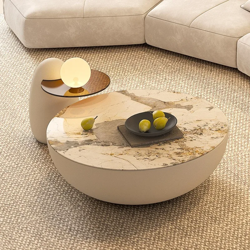 

Nordic Dining Tables Round Side Mini Center Mobile Console Table Modern Living Room Coffee Corner Mesa Plegable Patio Furniture