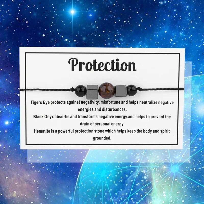 

Decompression Stone Bead Wax Line Bracelet for Women Men Anxiety Relief Beaded Charm Bracelets Trendy Friendship Jewelry Gift