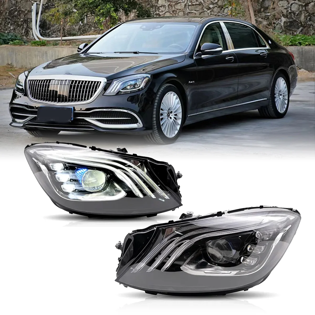 Лампы для передних фар Mercedes Benz S-Class S Class W222 2018 2019 2020