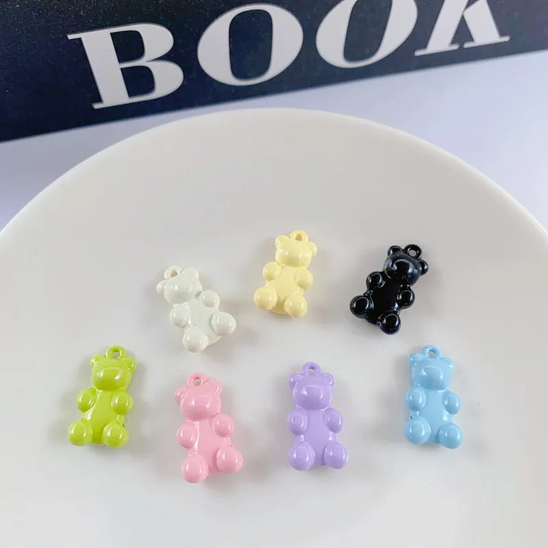 

10 шт. Подвески ручной работы в виде медведя, сплав, красочные серьги, ожерелье, браслет, подвески, коннекторы для «сделай сам», материалы для изготовления ювелирных изделий