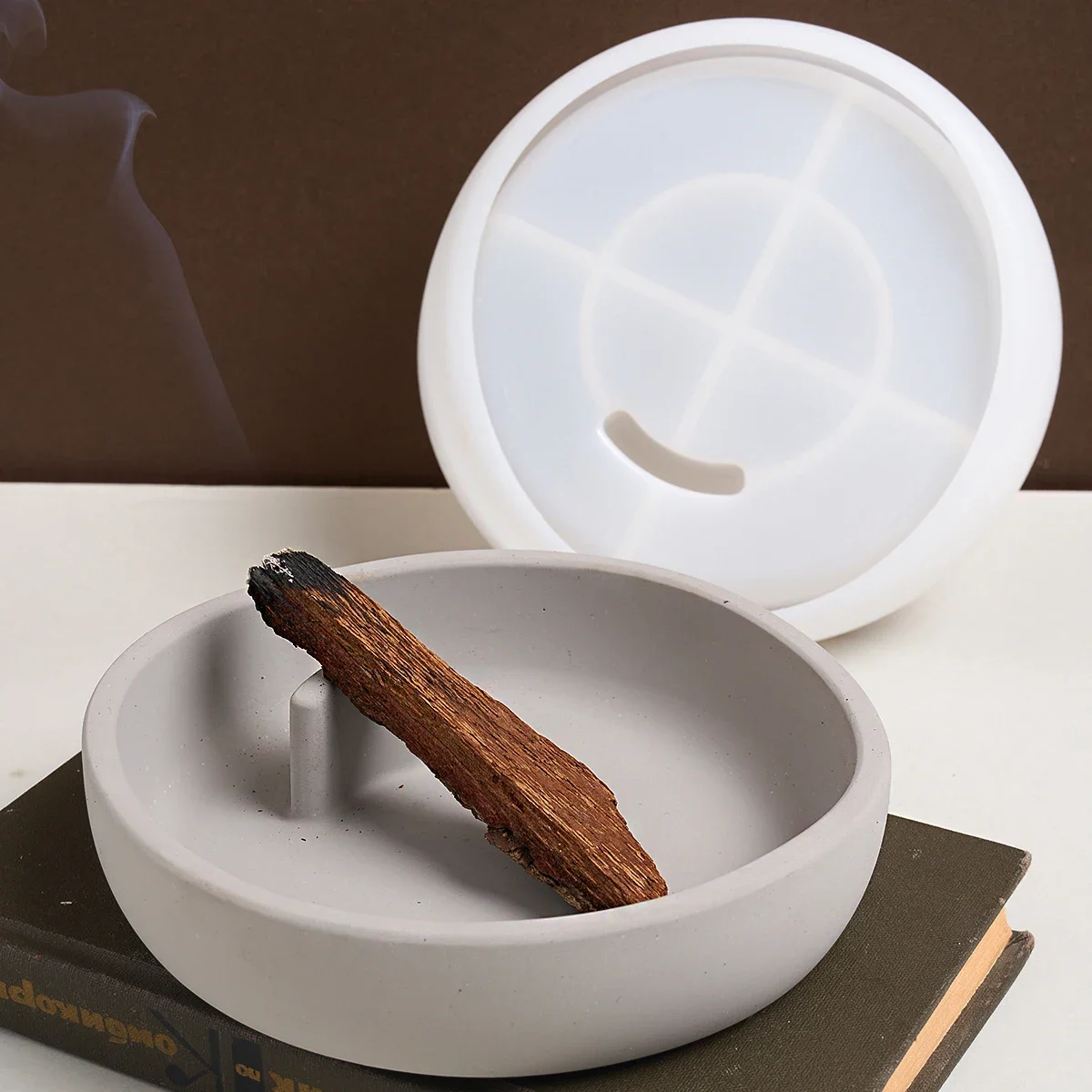 Поднос для ароматерапии силиконовая форма с контейнером пепла сделай сам