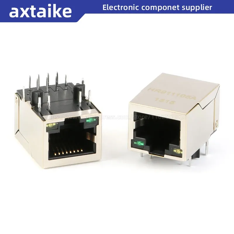 

5PCS HR911105 HR911105A RJ45 Single Port Connector Filter Network Socket Transformer DIP IC