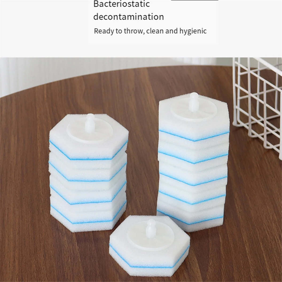 80 шт. одноразовая щетка для унитаза двухслойное волокно стержни туалетной щетки