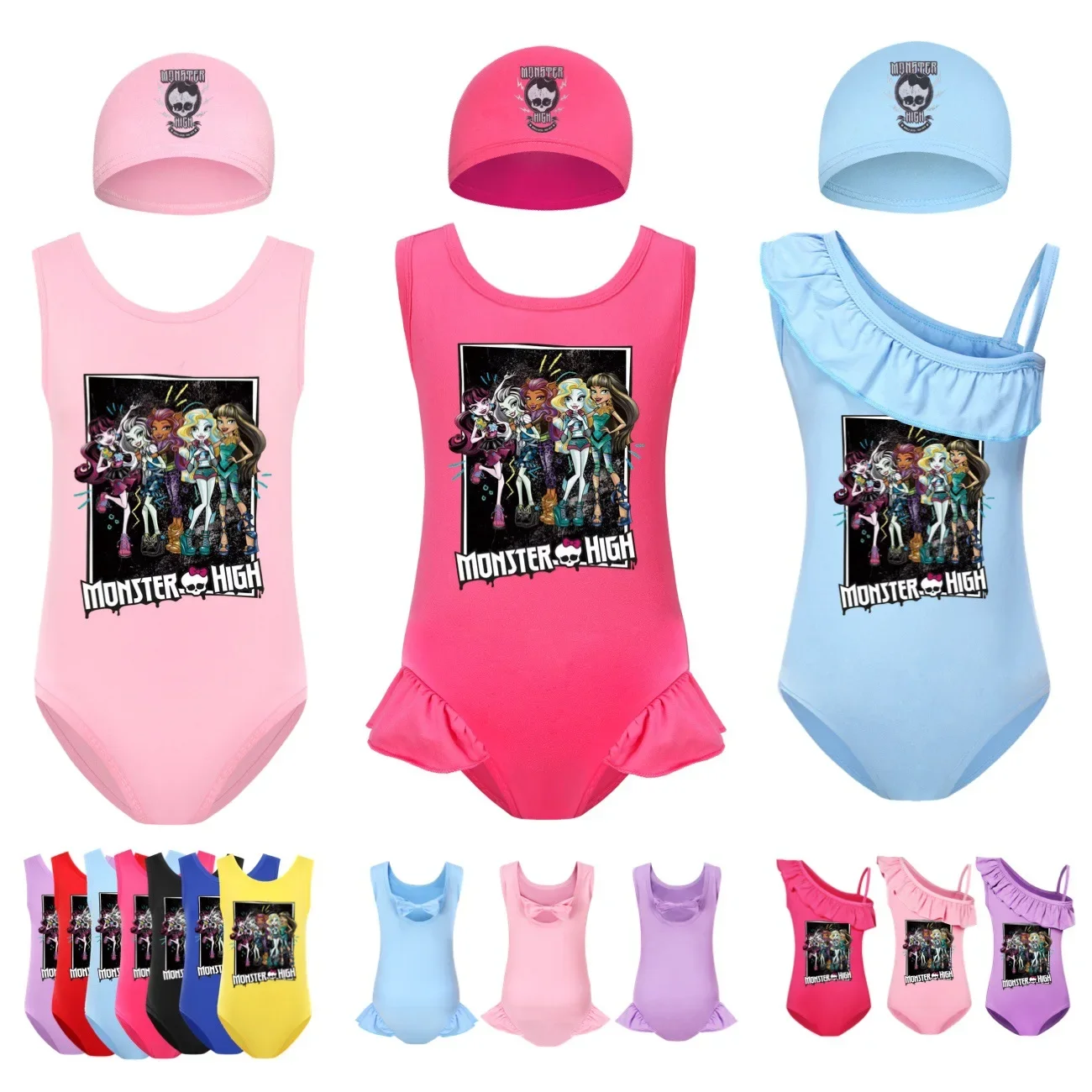Одежда Monster High для детей от 2 до 14 лет детские летние купальные костюмы купальник