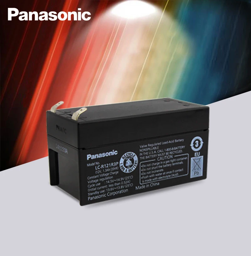 

Аккумуляторные батареи Panasonic, свинцово-кислотные аккумуляторы для настольных ламп, 12 В, 1,5 АЧ, светодиодное светильник щение, динамик, оригин...