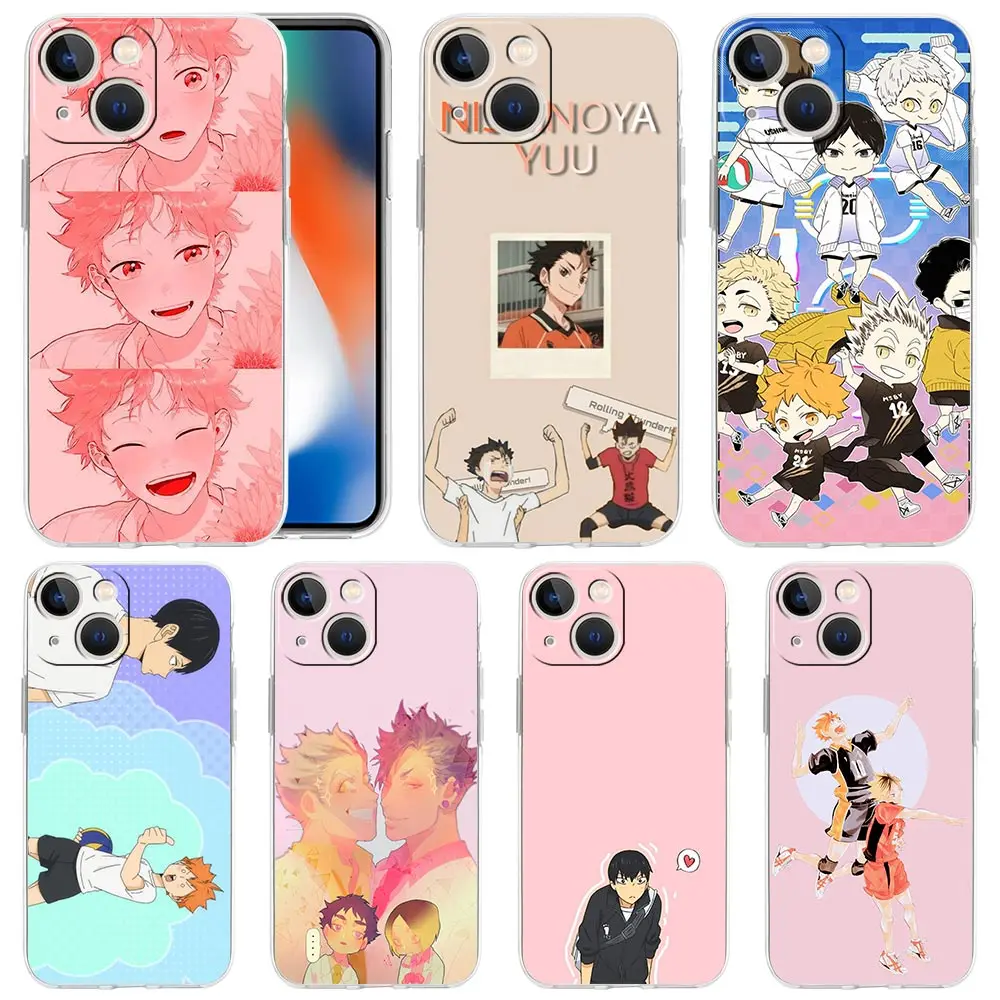 

Haikyuu Anime Volleyball for Apple iPhone 13 Pro Max 12 Mini Soft TPU Capa 7 8 Plus 6 6S+ 5 5S X XS XR Phone Case iPhone 11