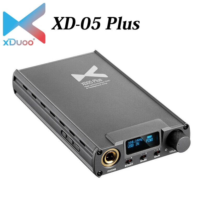 

xDuoo XD-05 Plus AK4493EQ Support 32Bit/384KHz DSD256 Amplifier Hifi Bluetooth DAC Portable Headphone Amplifier
