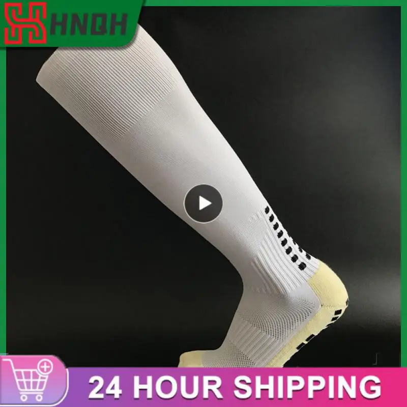 

Color High Elastic Long Football Socks Sport Spandex Soft Friction Quick Moisture Wicking Breathable Men's Towel Over Knee Socks