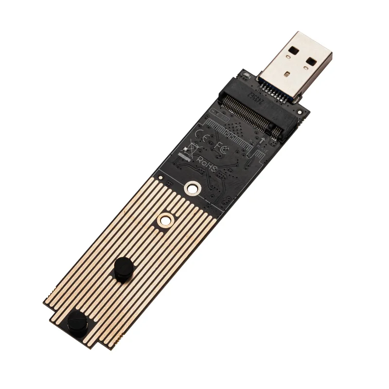 Фото НОВАЯ плата-адаптер M.2 NVME USB3.1 для SSD-накопителей, конвертер 10 Гбит/с Gen2 SSD в USB, Plug and Play, для Samsung 970 960 Series №2