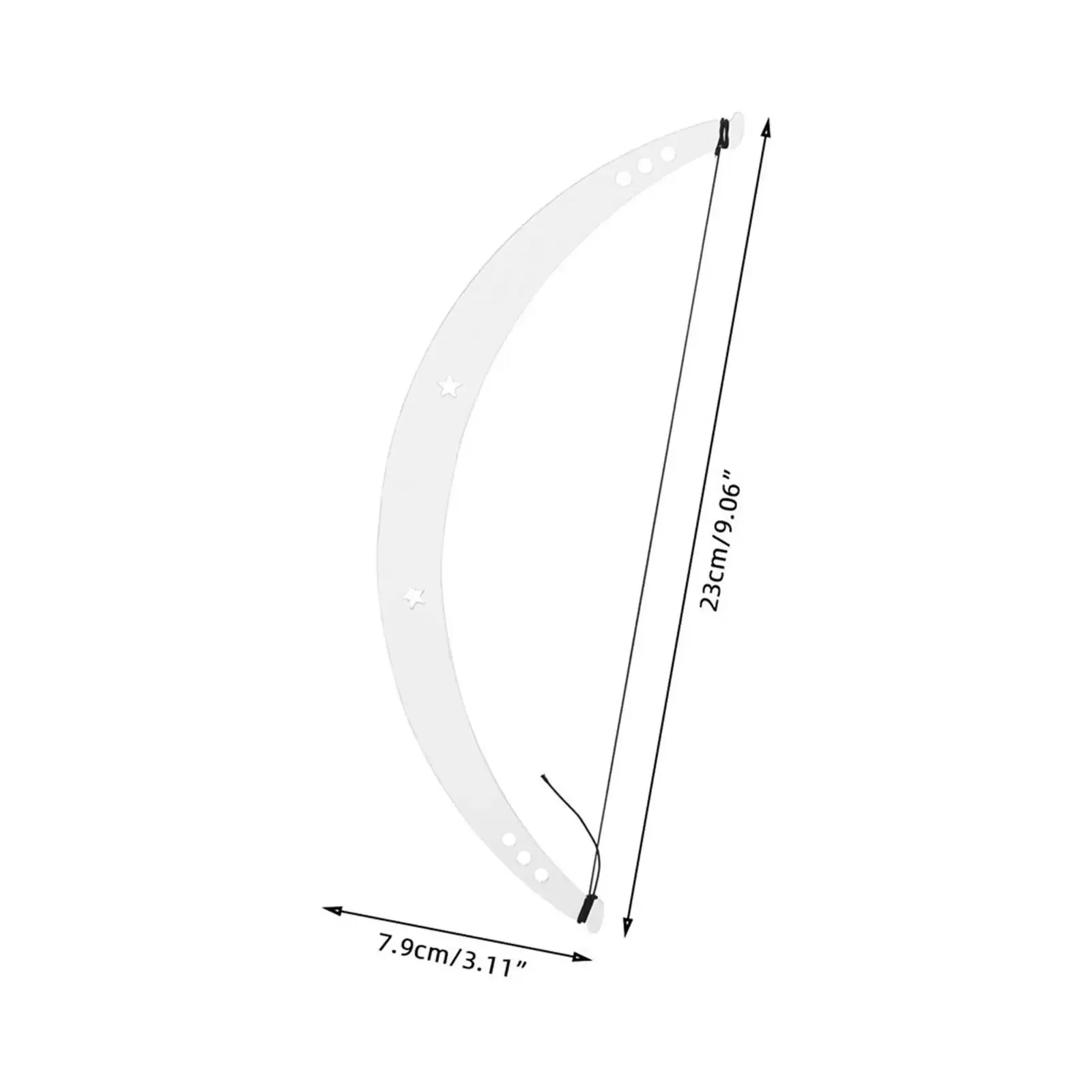 Линейка для бровей Arced eyebrow marker ruler