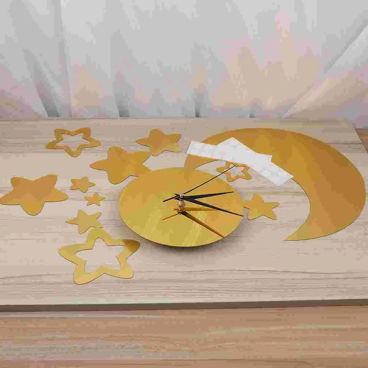 

3 D 3d Wall Stickers DIY Wall Clock Mirroraid Acrylic Wall Clock Sticker Decals 3d Wall Applique Mural