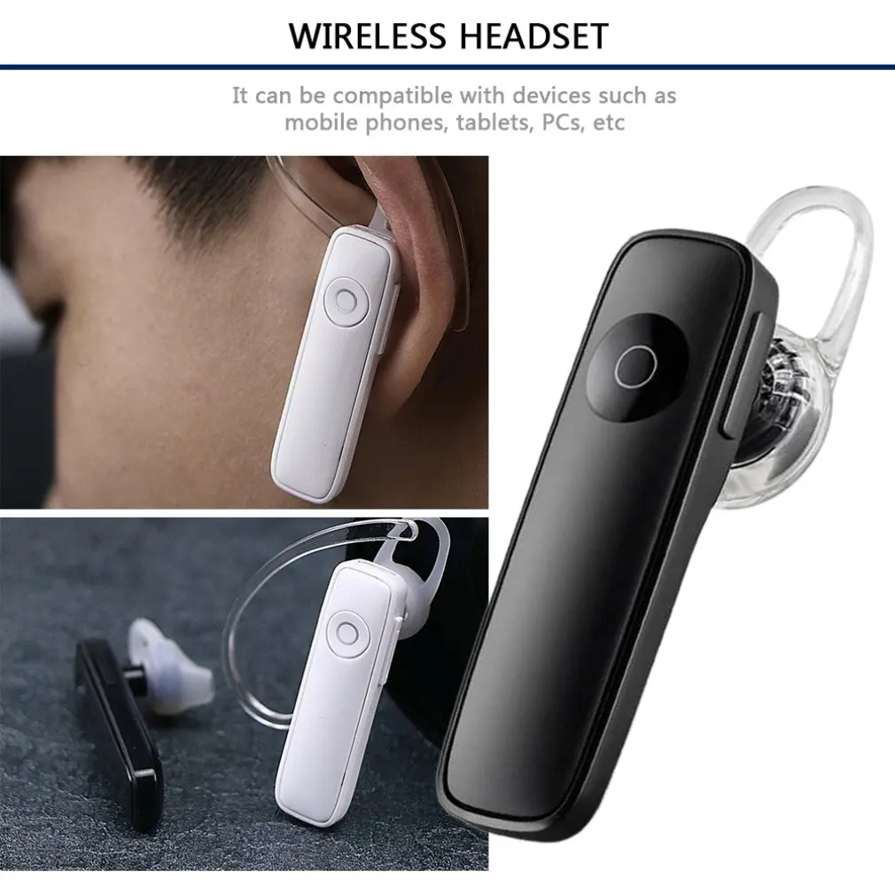 

M165 Mini Earphone Stereo Bass Headset Handsfree earphones Wireless headphones With Mic For All Smart Phones