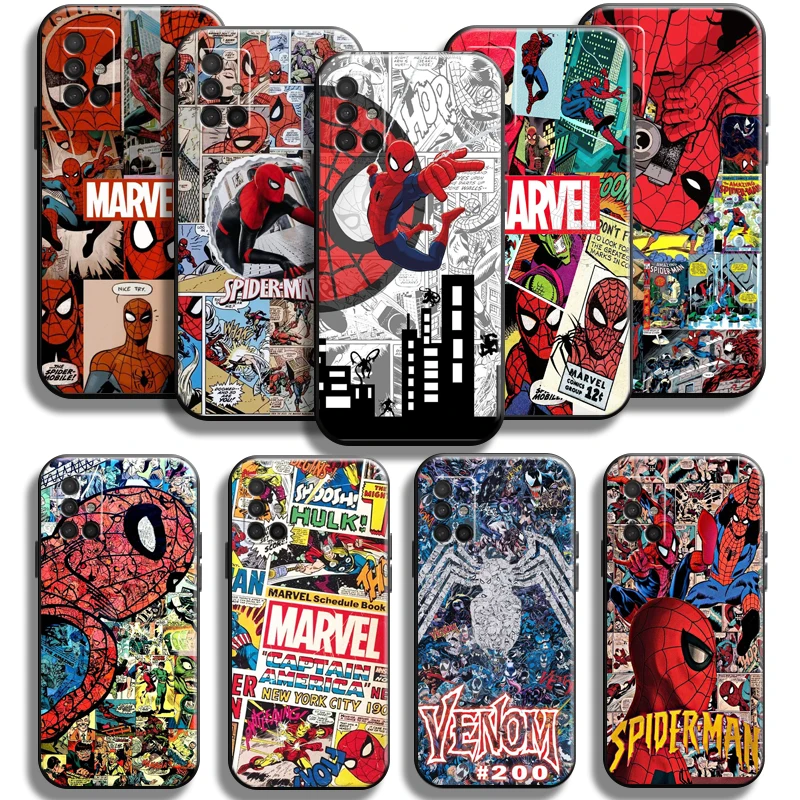 

Marvel Spiderman Venom Comics For Samsung Galaxy A51 A51 5G Phone Case Shell Cover Full Protection Black Back Soft Cases Funda