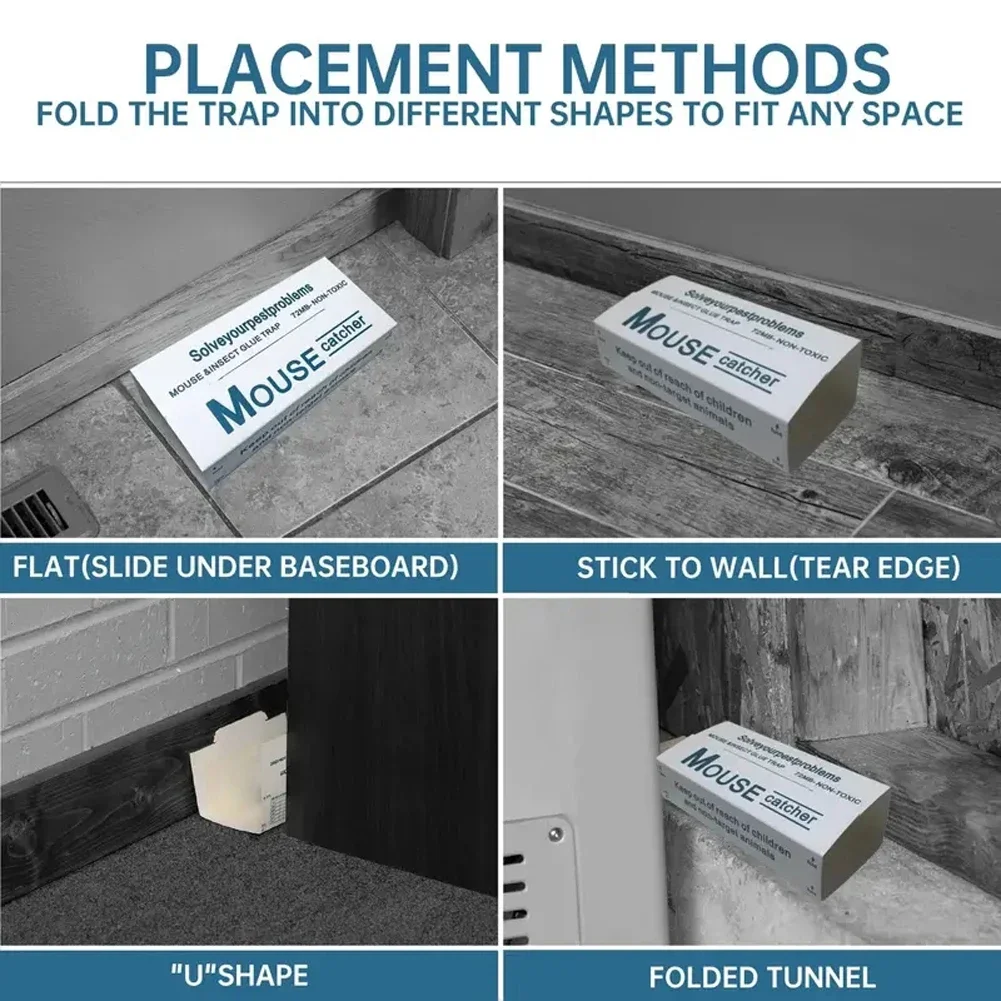 Клеевая ловушка Shunmaii для мышей 12 шт. пакетов липкая бумажная доска разрушения