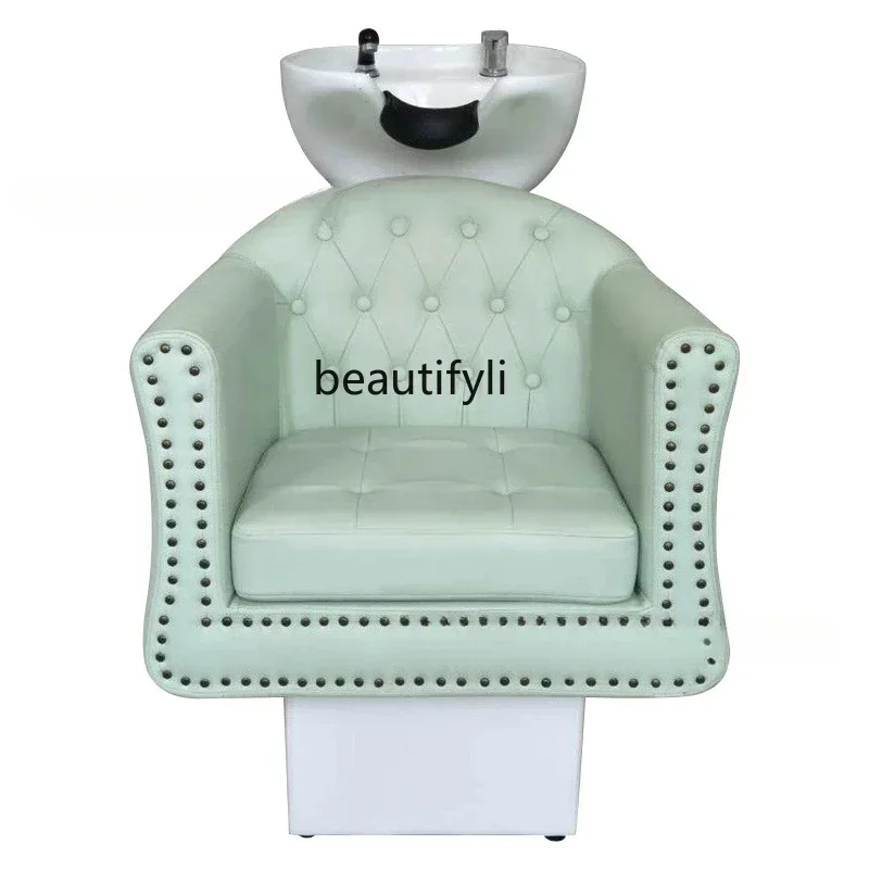 Современное кресло для волос парикмахерской кровать половинной промывки мебель