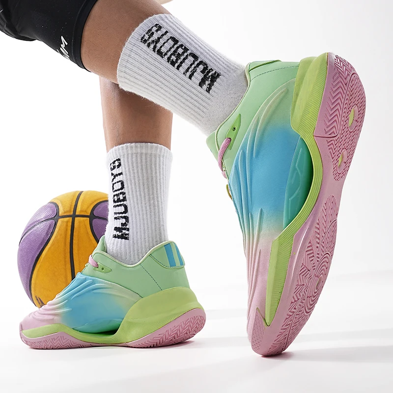 QNX-6809 Профессиональные мужские баскетбольные кроссовки носимые спортивные для