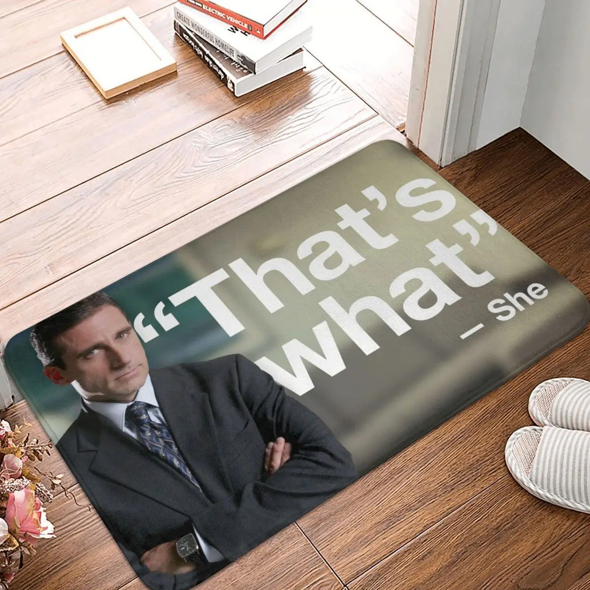 

Michael Scott The Office Non-slip Doormat Kitchen Mat That's What She Said Hallway Carpet Welcome Rug Indoor Decor