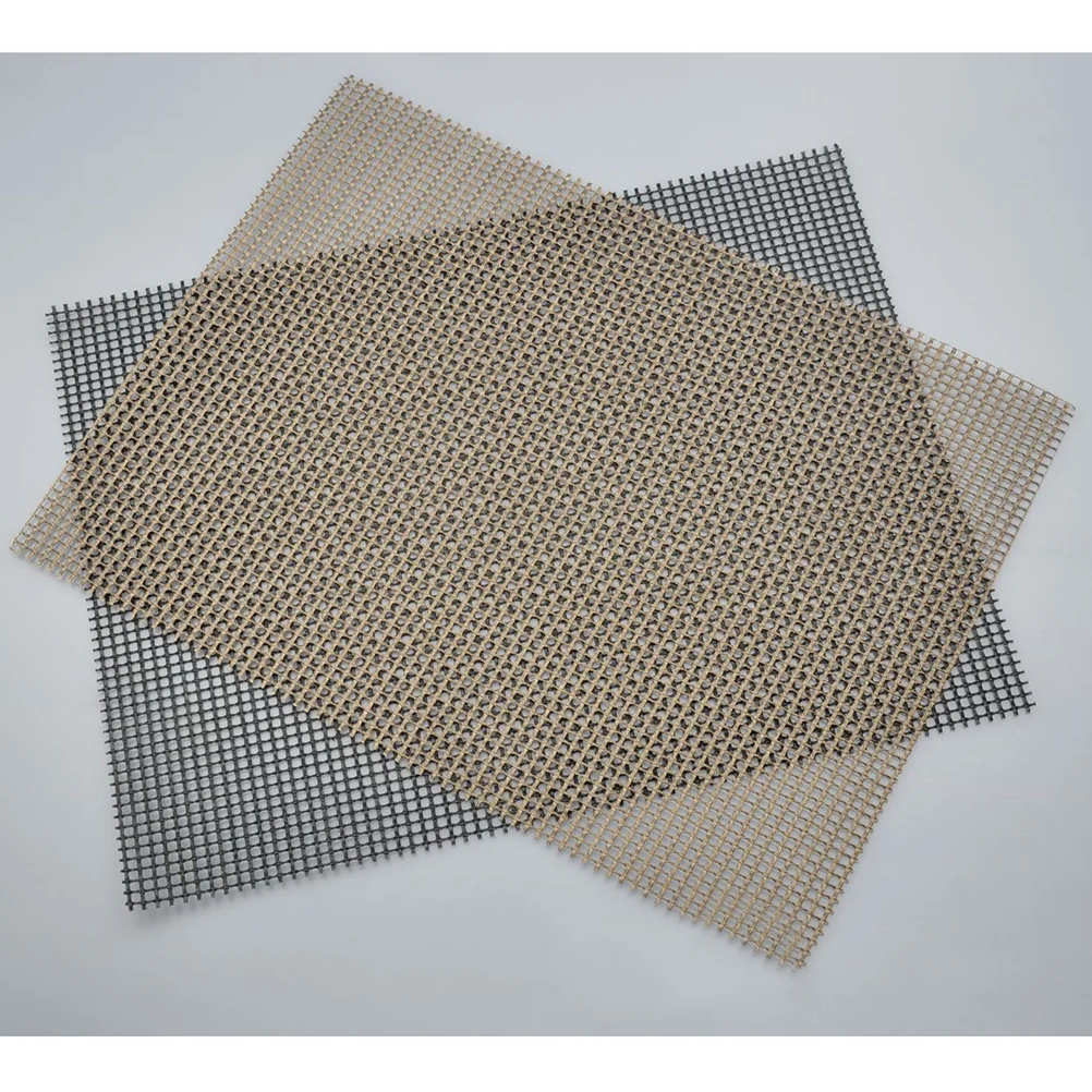 5 шт. коврик для гриля из ПТФЭ антипригарная сетка барбекю подушечки (черный)