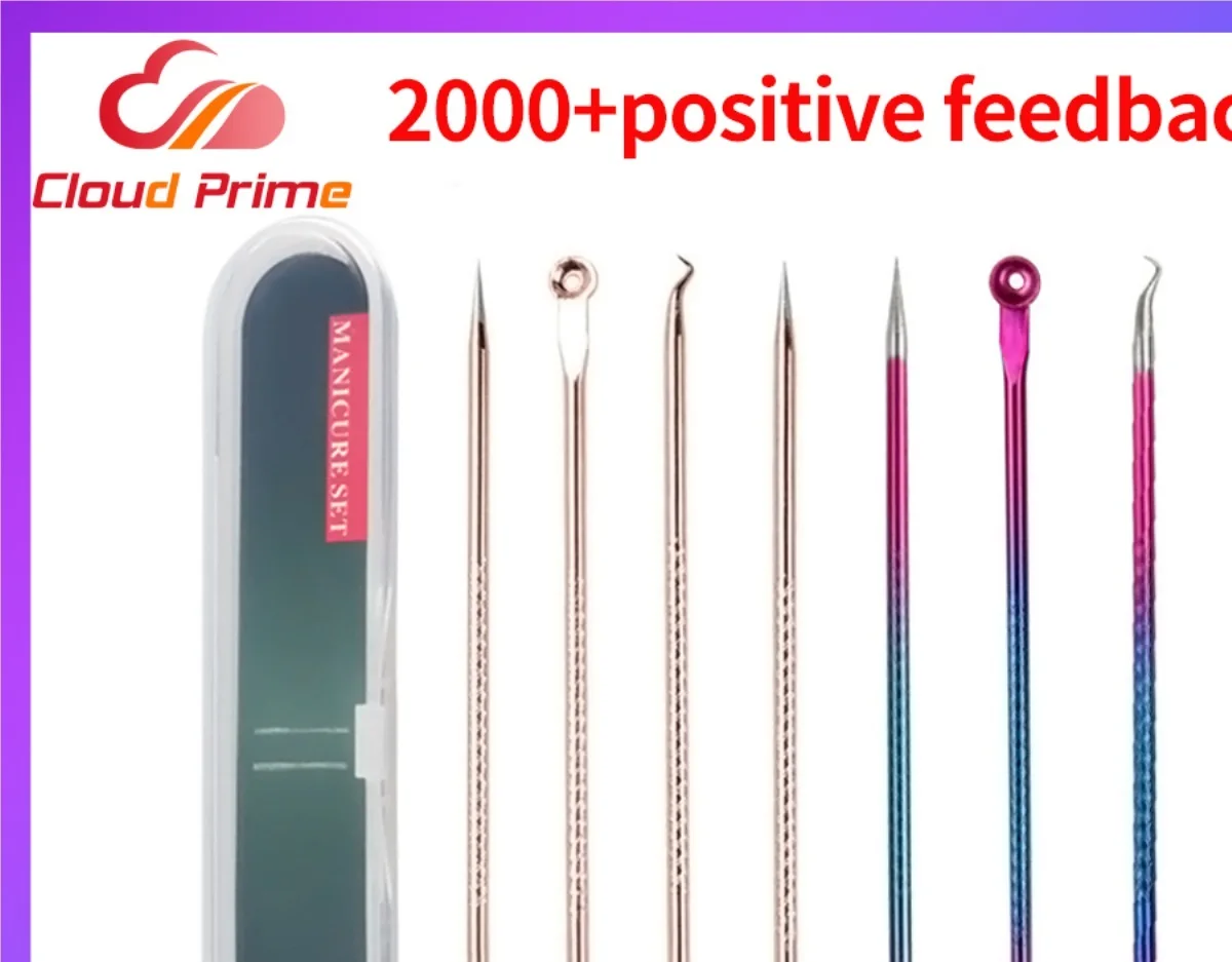 

4PCS Acne Blackhead Comedone Black Spot Pimple Blemish Remover Skin Care Women Beauty Acne Treatment Pore Cleanser Needle Hook