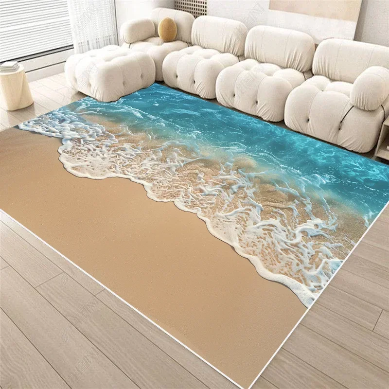 

3D морской пейзаж ковёр фланель