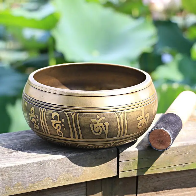 

Length 11Cm Tibetan Singing Bowl Nepal Buddhist Bowl Music Chanting Bowls Sound Healing Therapy Yoga Meditation Ritual Bowl