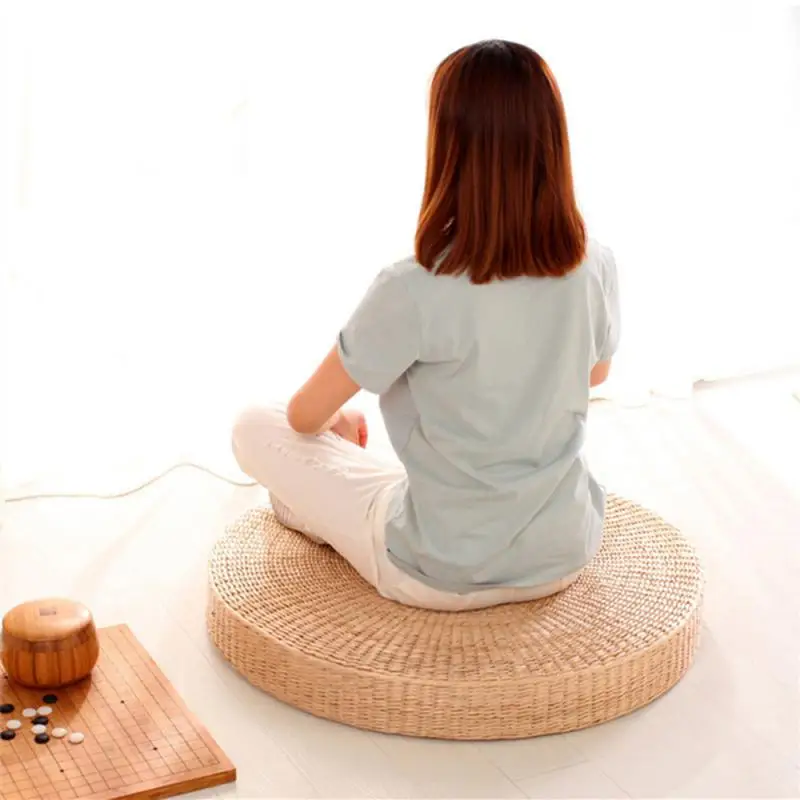 

40cm Rattan Tea Ceremony Worship Buddha Pad Meditation Thickening Meditation Pupa Sitting Futon Cushion Tatami Yoga Mat New