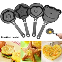 mini non stick pancake pan for kids cute cartoon pancake maker with durable handle egg frying pan breakfast molds cookware tools