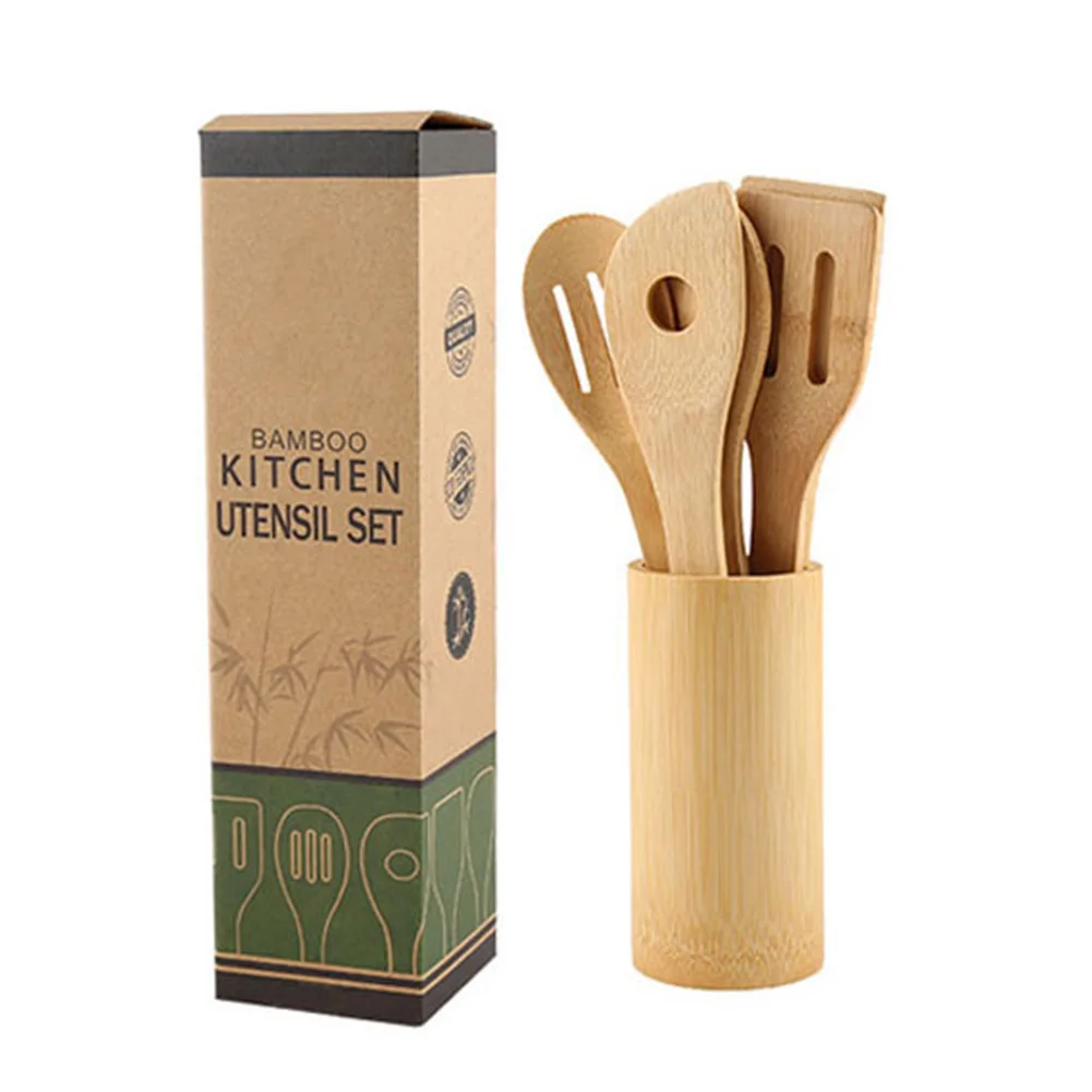 Набор кухонной утвари 6 шт. антипригарная ложка лопатка с отверстием для