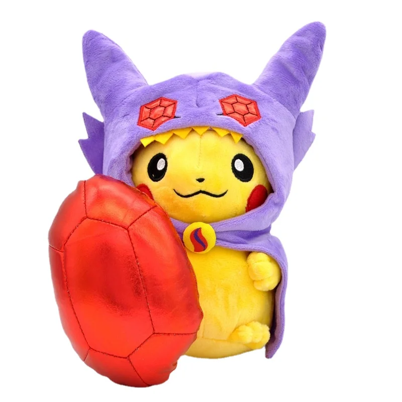 

23/30cm Pokemon Plush Doll Prank Cloak Drag Pikachu Doll Plush Toy New Rocket Pikachu Birthday Gift Kids Free Shipping Items