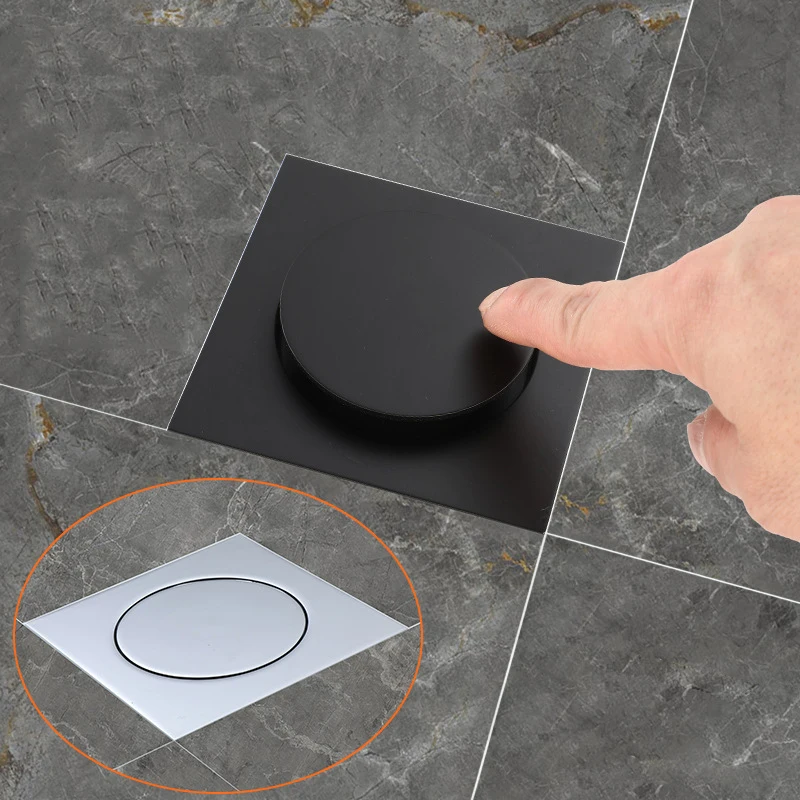 Латунный отскок для пола прямоугольный выдвижной напольный слив крышка ванной