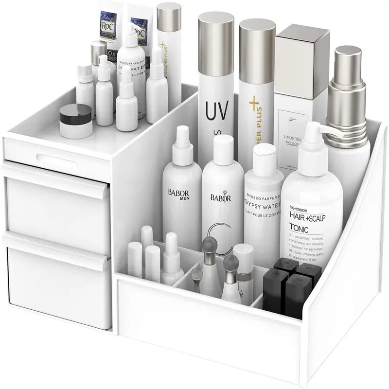 

Makeup Organizer with Drawers for Dressing Table, Countertop, Desk Cosmetic Storage Box