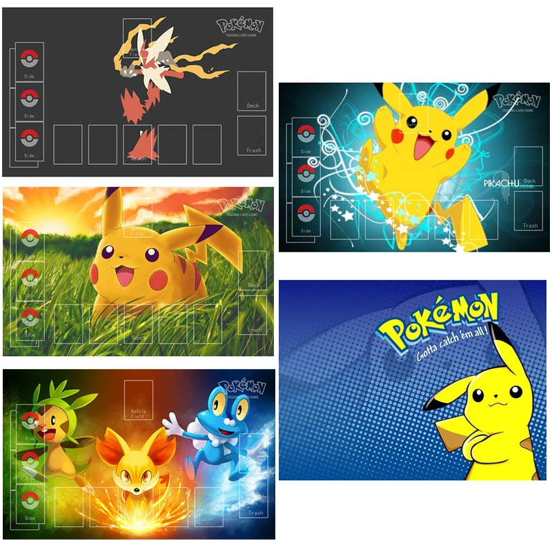 

60x37 Аниме Pokemon Пикачу; Чаризард Eevee Ash Ketchum Lilian series карточная игра настольная игра коврик игрушка подарок