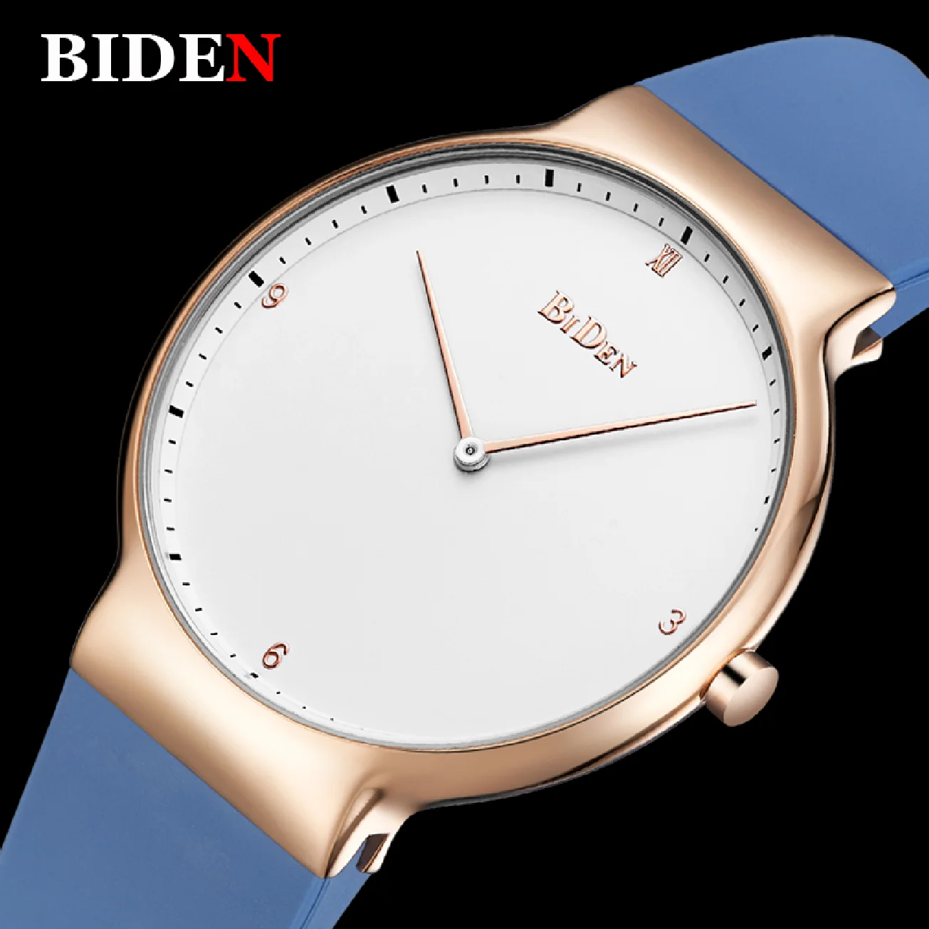 BIDEN Men Women Quartz Watch Fashion Ladies Girls Dress Bracelet Wristwatch Waterproof Casual Watches Gifts Relogio Masculino