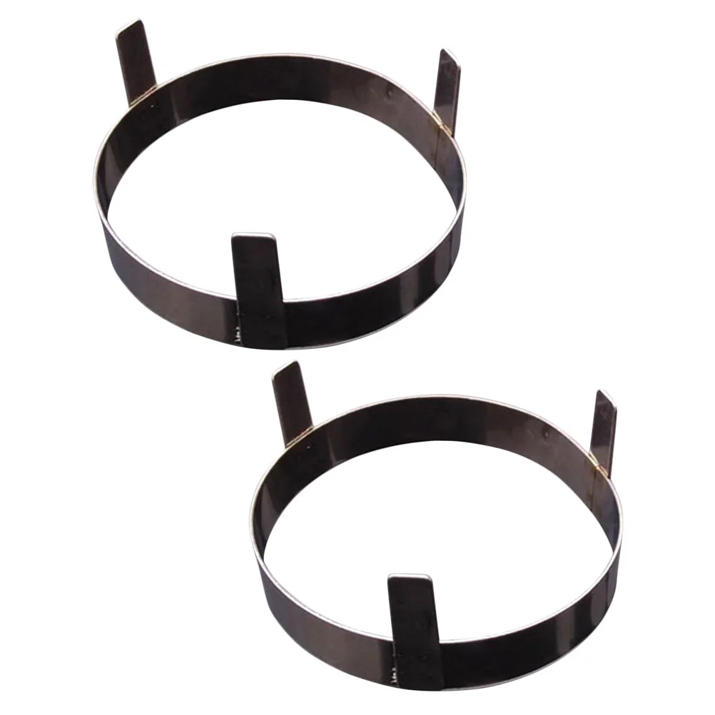 

2 Pcs Racks Soup Stand Soup Rack Round Holder Rings for Shop Restaurant Hotel