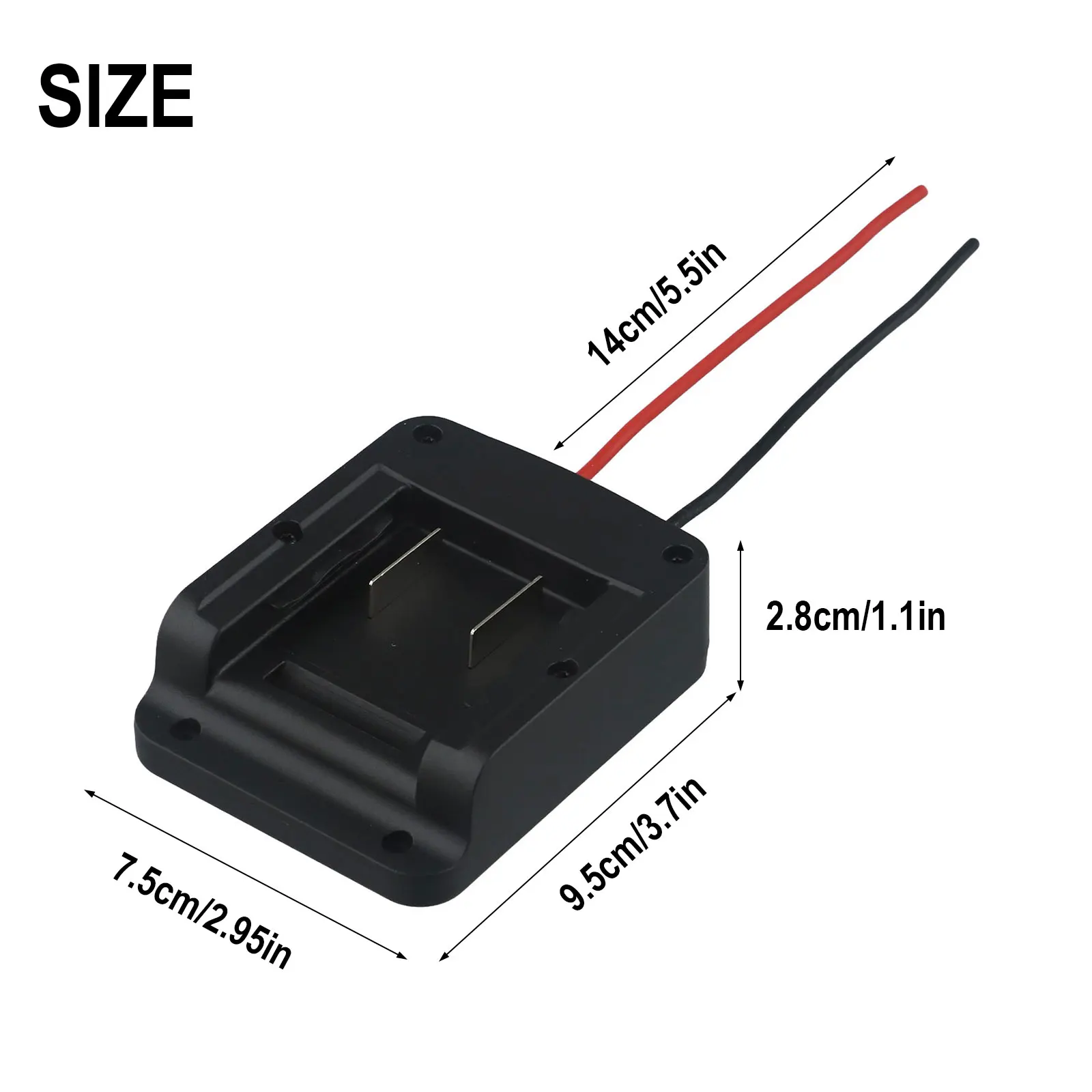 Обтекаемый аккумуляторный кабель выходной адаптер для Einhell и Ozito 18 В литий-ионный