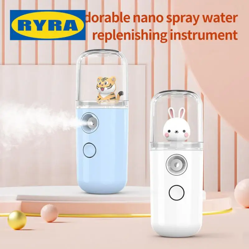 

Mini Portable Beauty Humidifier USB Rechargeable Nebulizer Face Steamer Moisturizing Skin Care Tools Home Hydrating Instrument
