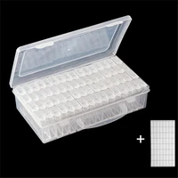 plastic container storage box diamond painting accessories 64 pcs bottles diamant painting box holder jewelry rectangle box case