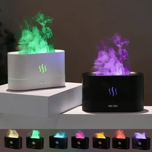 2023New Flame Air Humidifier USB Aroma Diffuser Room Fragrance Mist Maker Essential Oil Difusors For Home Living Room Office