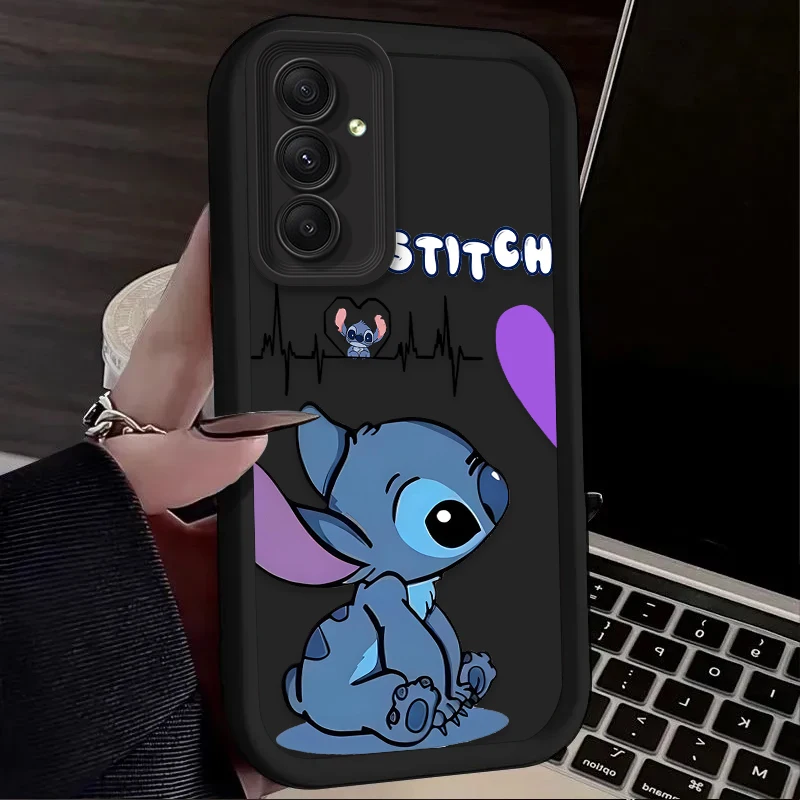 Cute Disneys Stitchs Phone Case for OPPO A5 A7 A16 A17 A38 A53 A54 A55 A58 A72 A74 A76 A78 A94 A98 4G 5G Cover