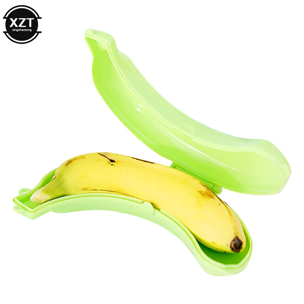 Cute 3 Colors Fruit Banana Protector Box Creative Lunch Container Storage Kids Fruit Protection Case Portable Candy Snack Holder