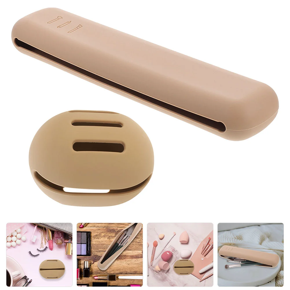 

Makeup Brush Holder Sponge Travel Case Box Container Silicone Egg Storage Beauty Puff Organizer Make Portable Supplies