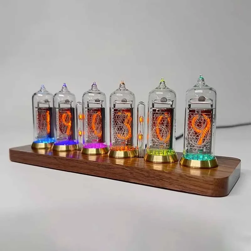 IN14 Nixie Tube Clocks Bluetooth Control Цифровые настольные часы Гостиная Маленькие декоративные