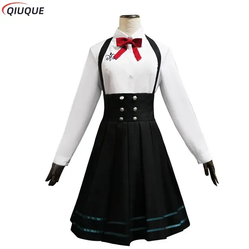 Danganronpa V3 Shirogane Tsumugi карнавальный костюм парик очки женские JK униформа игры аниме