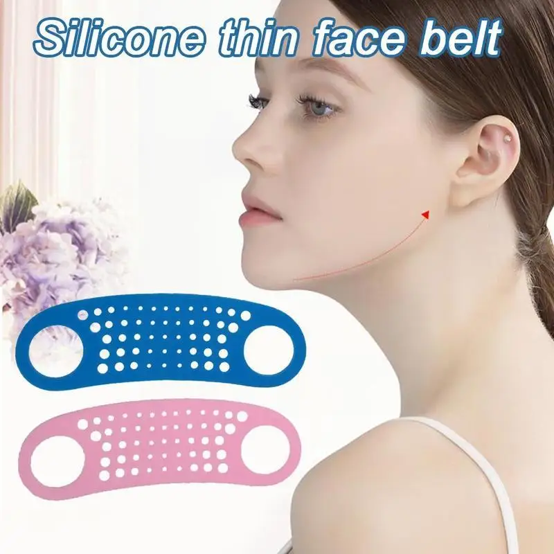 

Silicone face Lift belt Double Chin Face Slim Lift Anti Beauty Thin Tool Line Facail Up Band Belt V Mask Women Face H1U6