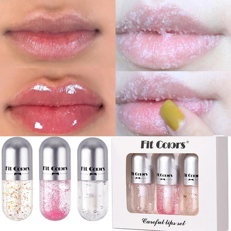 

Lip Gloss Lips Plumper Frosted Lip Glaze Moisturizing Repair Thin Lip Line Reduction Cosmetic Sexy Lip Plump Oil Care Makeup