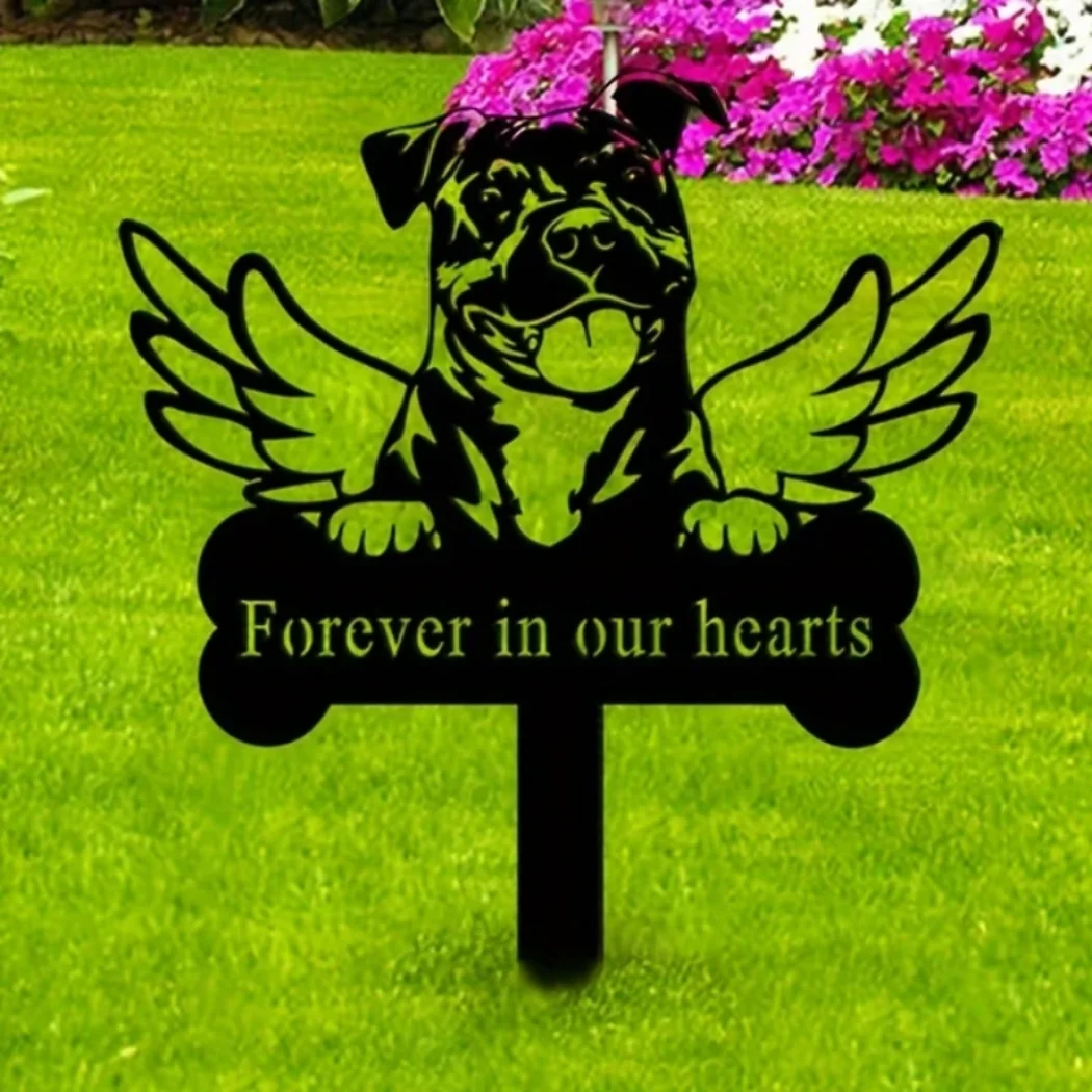 Металлический Мемориальный Садовый Кол Для Собак Американский Знак Питбуля